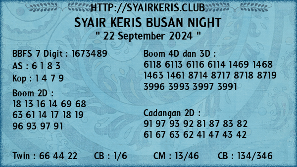 Prediksi Busan Night