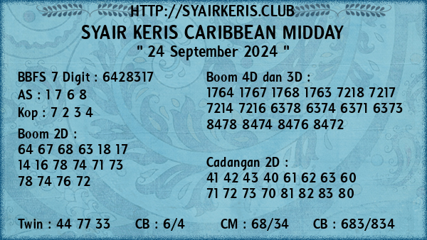 Prediksi Caribbean Midday