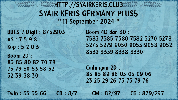 Prediksi Germany Plus5