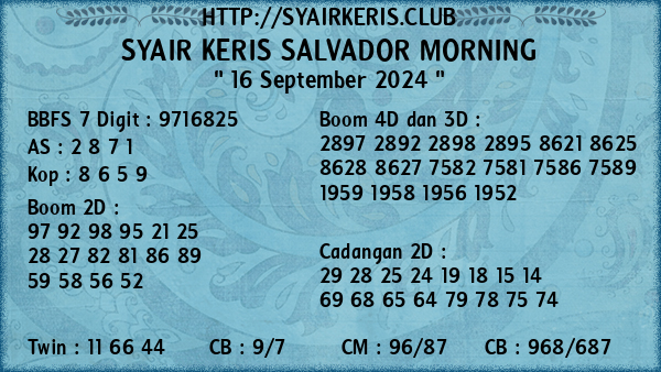 Prediksi Salvador Morning