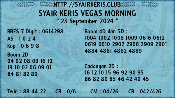 Prediksi Vegas Morning