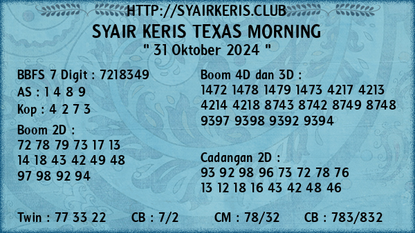 Prediksi Texas Morning