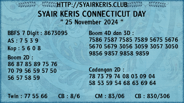 Prediksi Connecticut Day