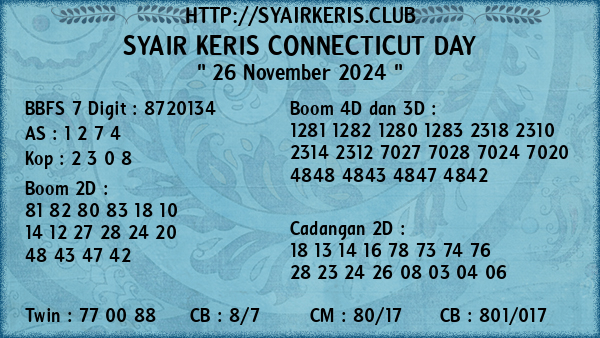 Prediksi Connecticut Day