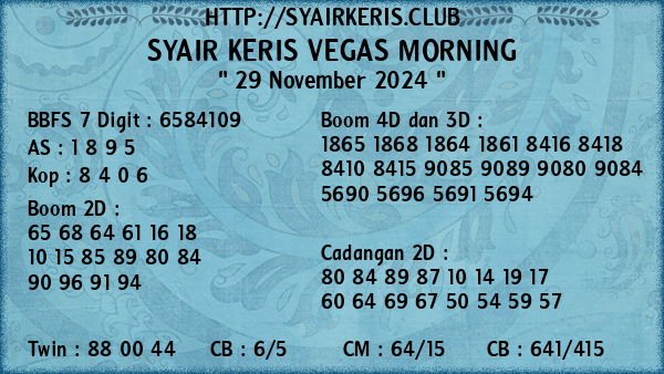 Prediksi Vegas Morning