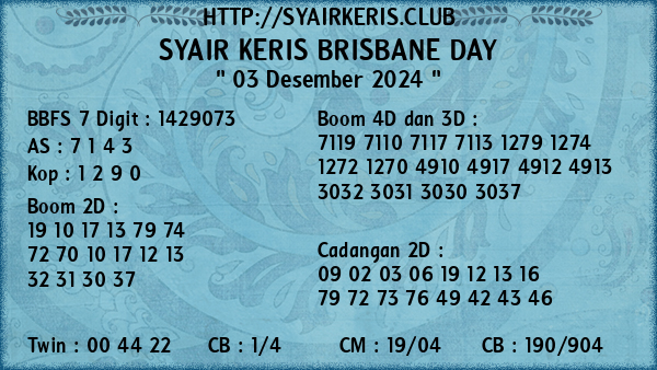 Prediksi Brisbane Day