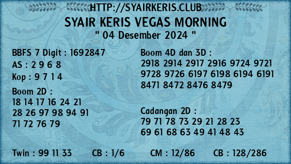 Prediksi Vegas Morning