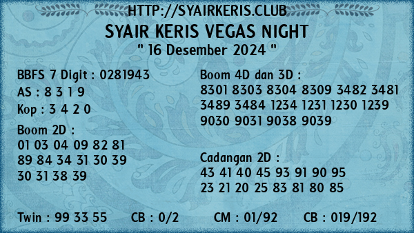 Prediksi Vegas Night