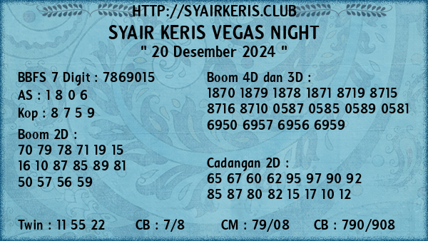 Prediksi Vegas Night