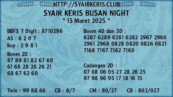 Prediksi Busan Night