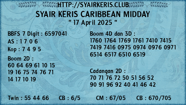 Prediksi Caribbean Midday