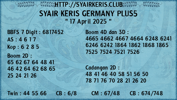 Prediksi Germany Plus5