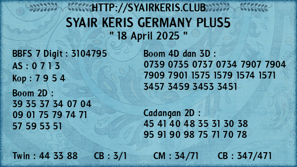 Prediksi Germany Plus5