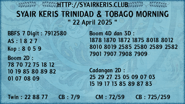 Prediksi Trinidad & Tobago Morning