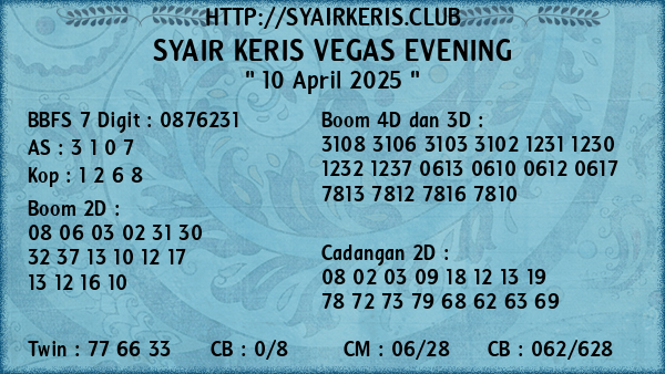 Prediksi Vegas Evening
