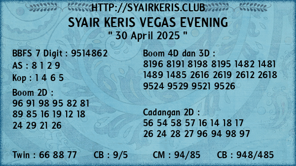 Prediksi Vegas Evening