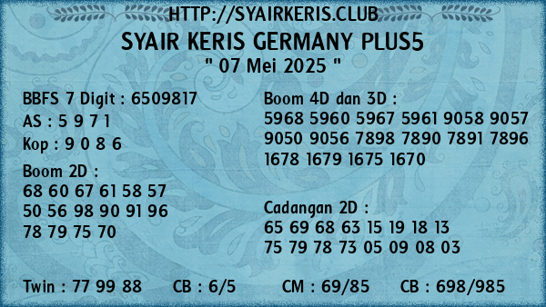 Prediksi Germany Plus5