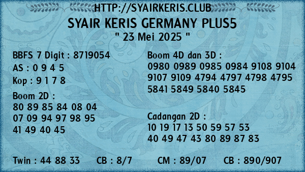 Prediksi Germany Plus5
