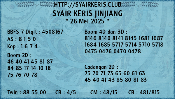 Prediksi Jinjiang