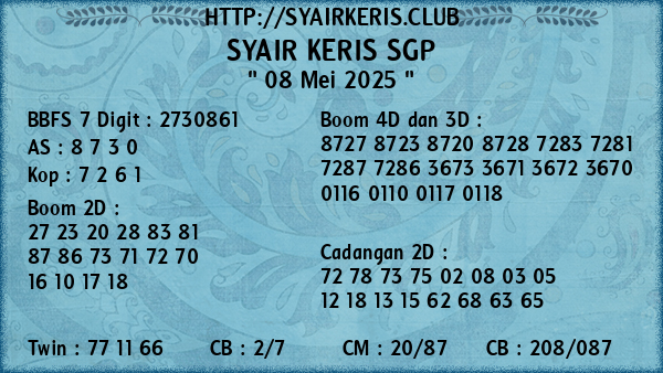 Prediksi SGP