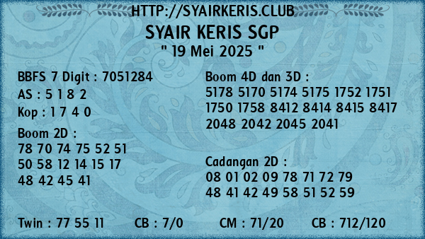 Prediksi SGP