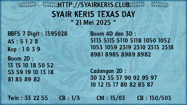 Prediksi Texas Day