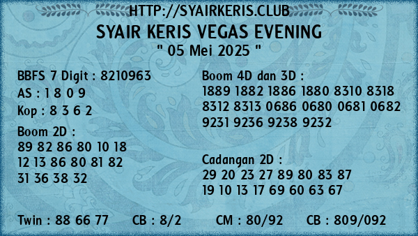 Prediksi Vegas Evening