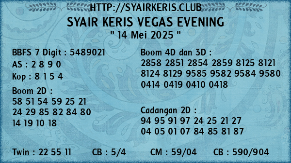 Prediksi Vegas Evening