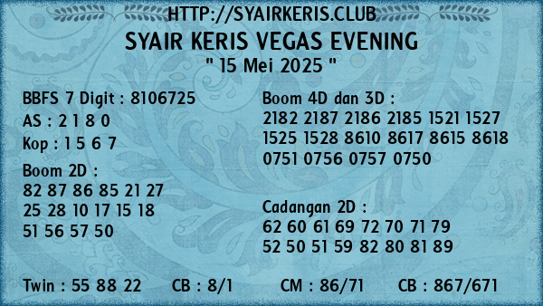 Prediksi Vegas Evening