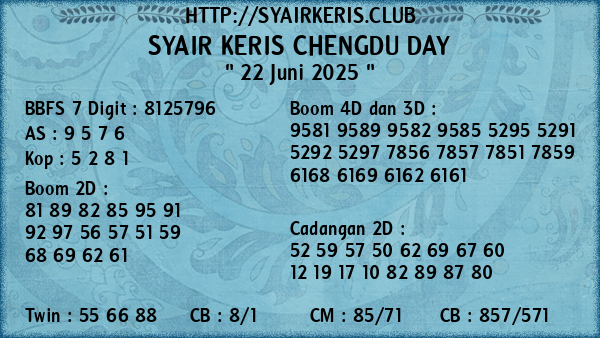 Prediksi Chengdu Day