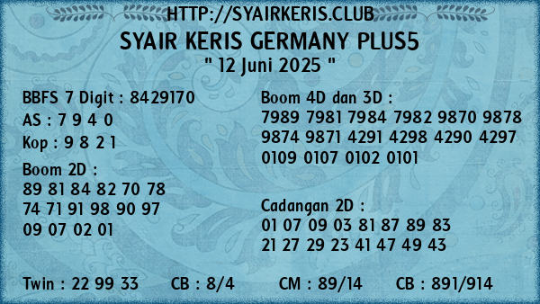 Prediksi Germany Plus5