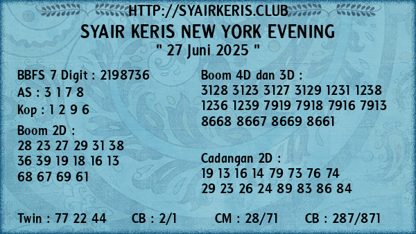 Prediksi New York Evening