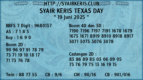Prediksi Texas Day