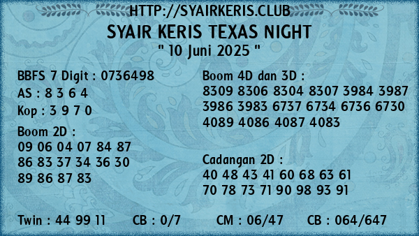 Prediksi Texas Night