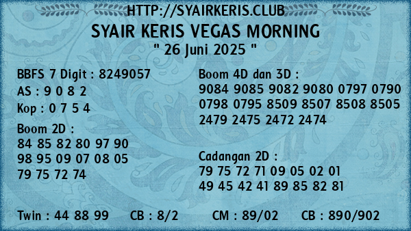 Prediksi Vegas Morning