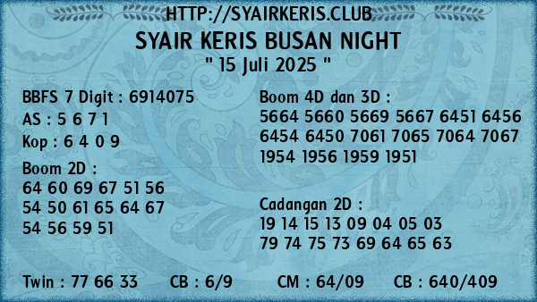Prediksi Busan Night