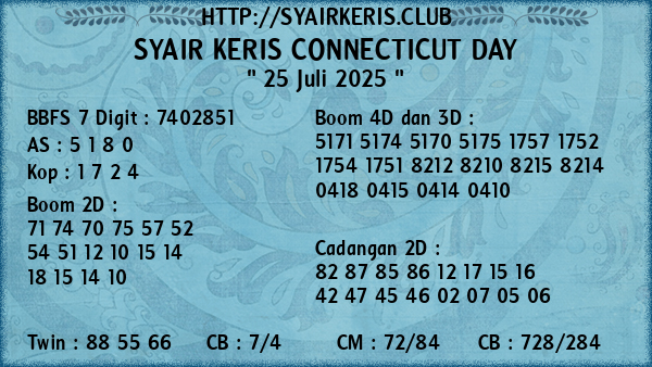 Prediksi Connecticut Day