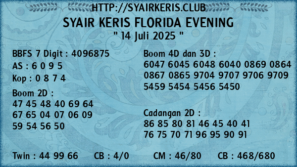 Prediksi Florida Evening