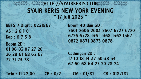 Prediksi New York Evening