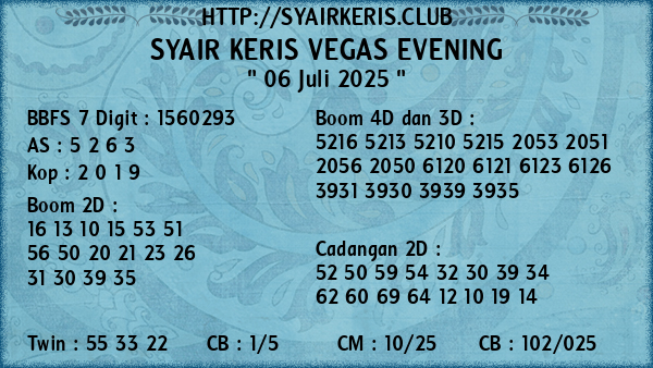Prediksi Vegas Evening