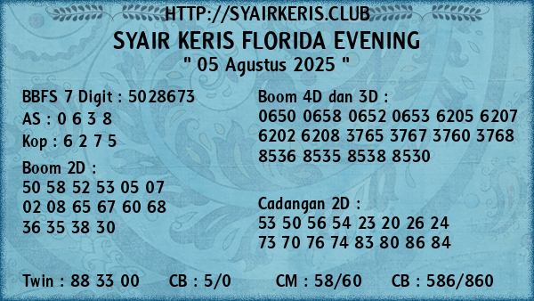 Prediksi Florida Evening