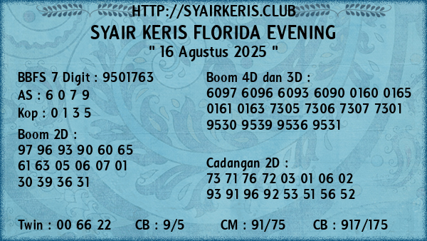 Prediksi Florida Evening