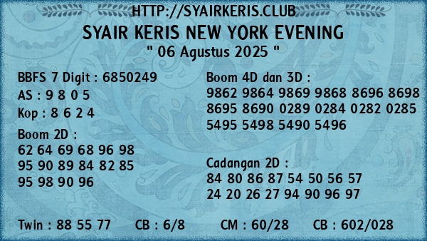 Prediksi New York Evening