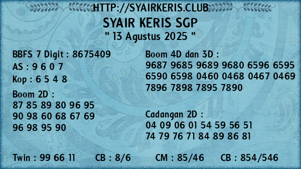 Prediksi SGP