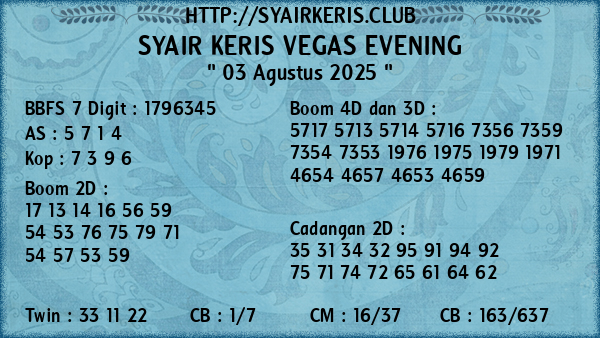Prediksi Vegas Evening