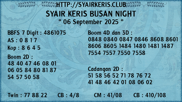 Prediksi Busan Night