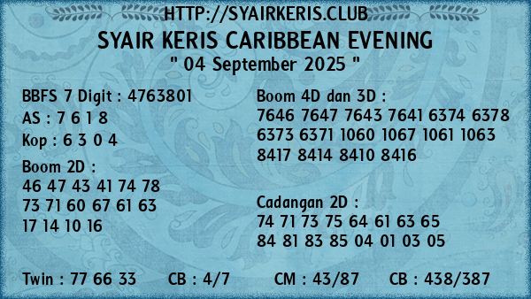 Prediksi Caribbean Evening