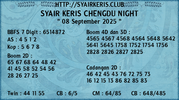 Prediksi Chengdu Night