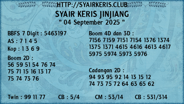 Prediksi Jinjiang