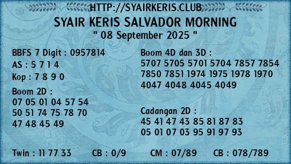 Prediksi Salvador Morning